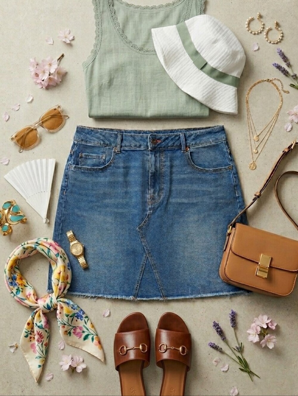 Frye & Co Distressed Hemline Denim Mini Skirt